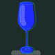 An all-purpose wine glass.